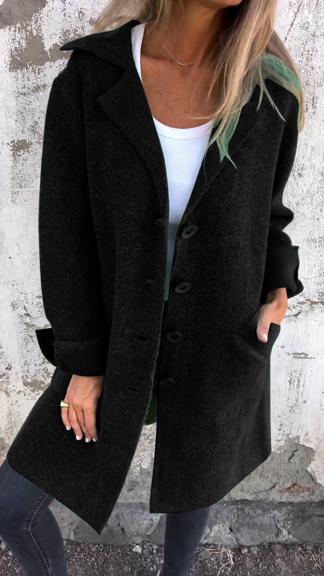 Tess ™| Lapel Long Coat