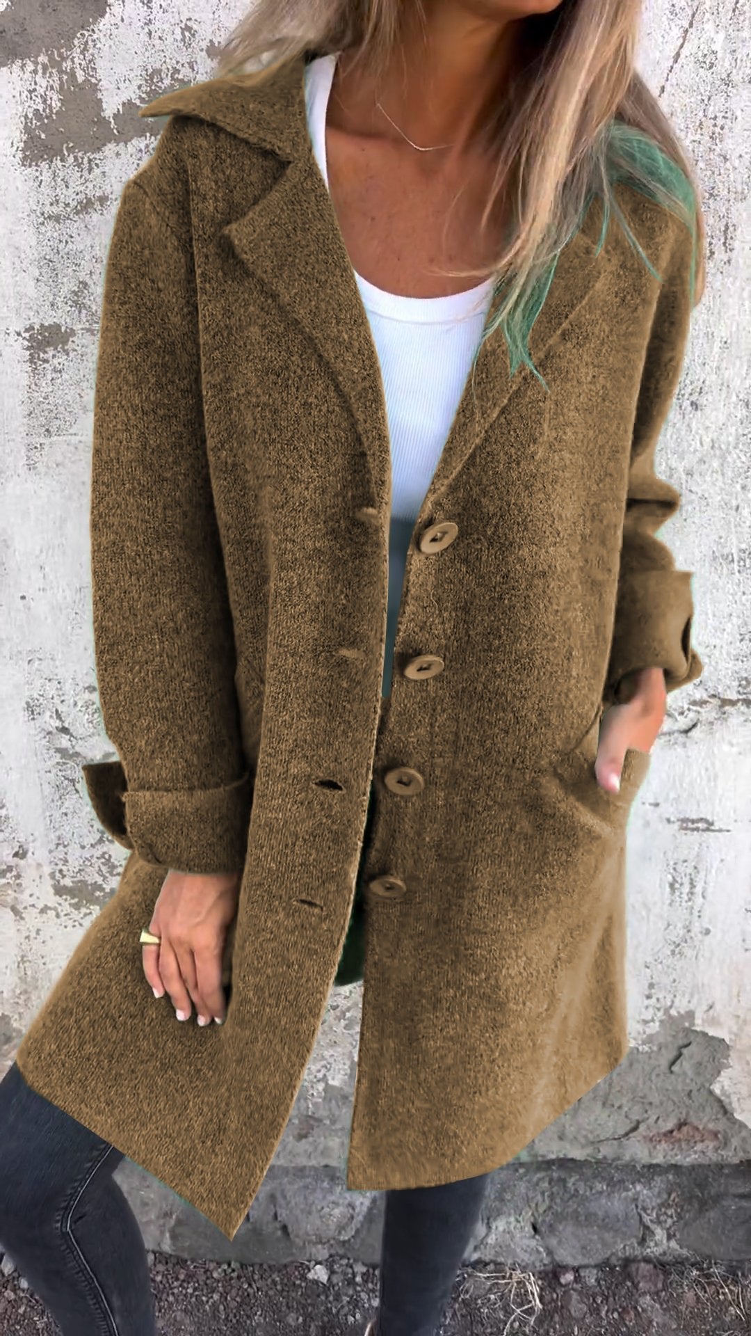 Tess ™| Lapel Long Coat