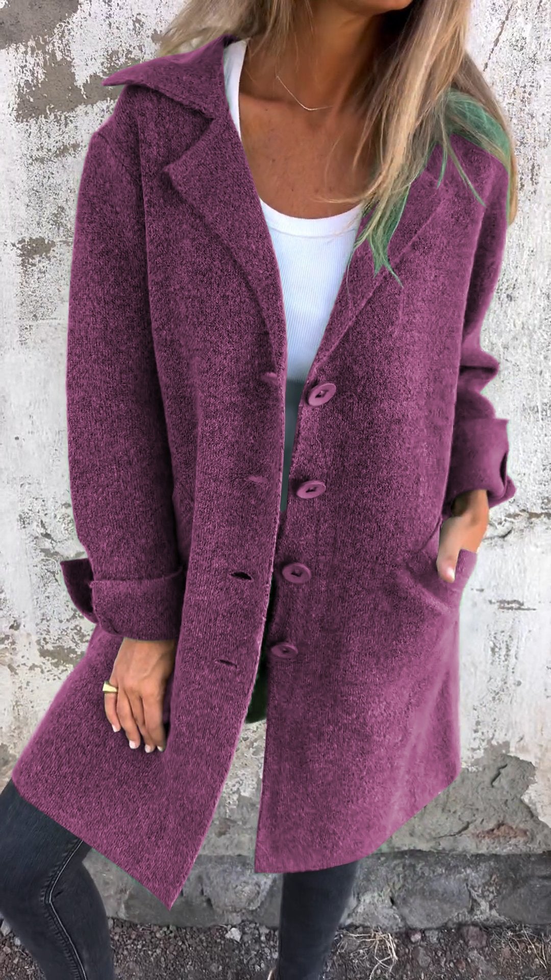 Tess ™| Lapel Long Coat