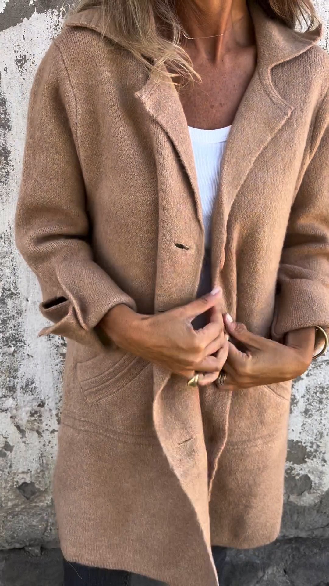 Tess ™| Lapel Long Coat