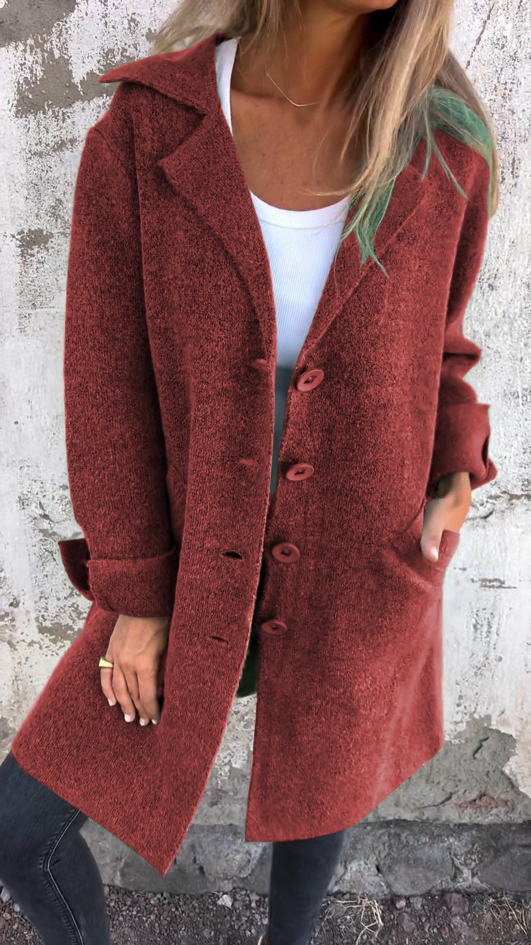 Tess ™| Lapel Long Coat